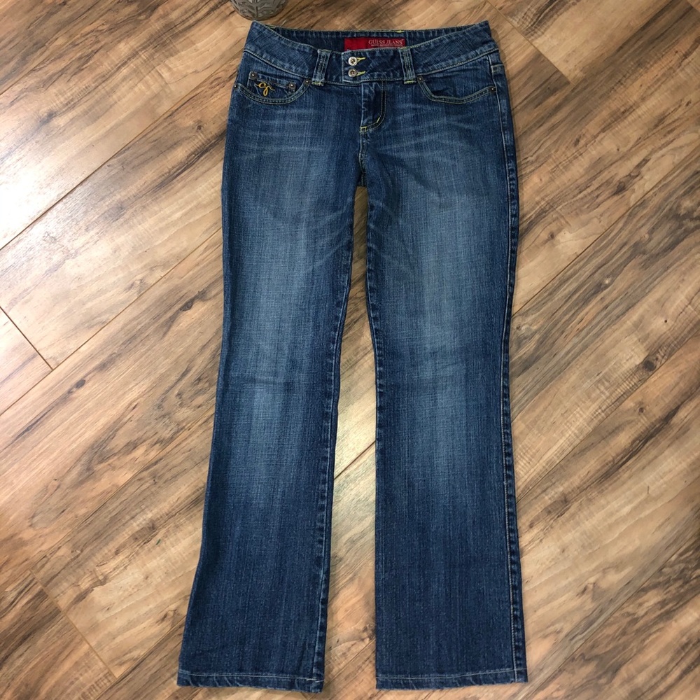 Y2K Guess Low Rise Boot Cut Jeans Size 28